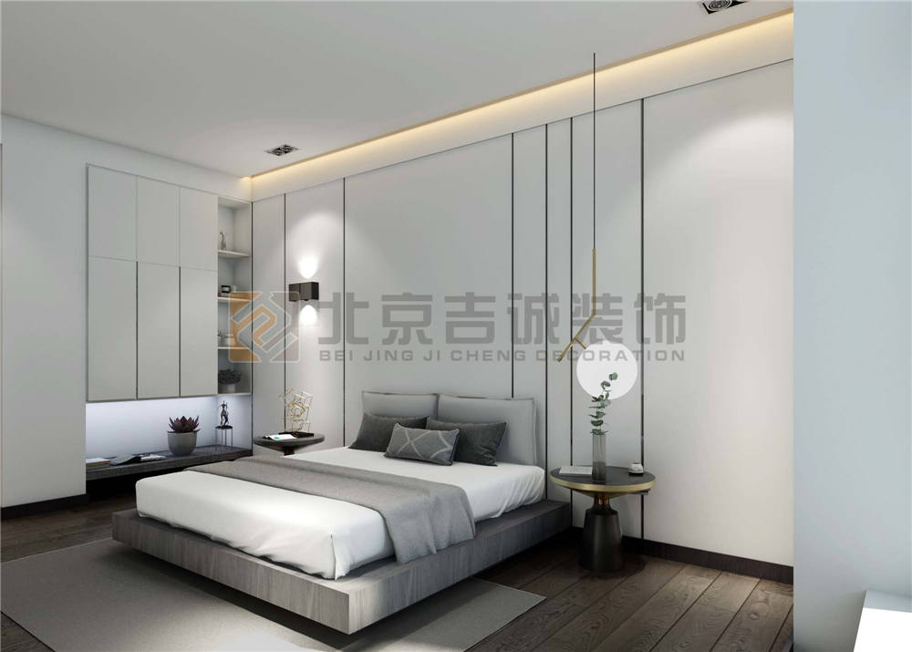 龍湖九里晴川-現(xiàn)代簡約-臥室設計效果圖
